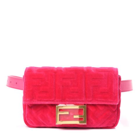 fuchsia fendi velvet|Fendi baguette.